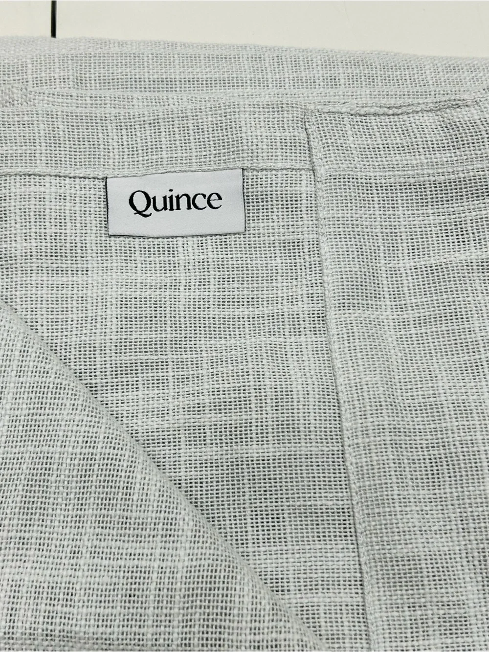 QUINCE Set Of 2 48x108 Cotton Sheer Curtains Cloud 9705